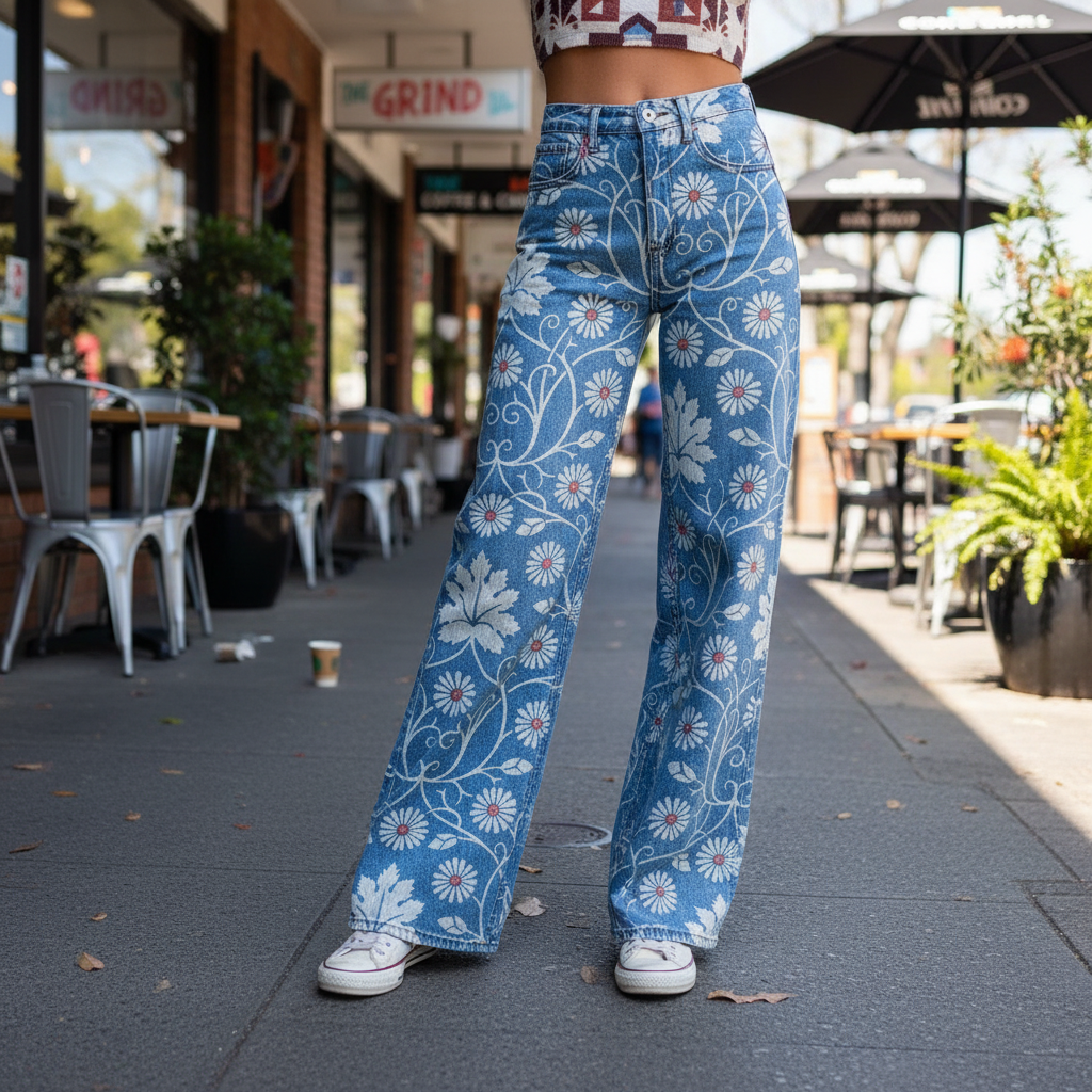 Viola™ - Boho Comfortable Wide-Leg Trousers