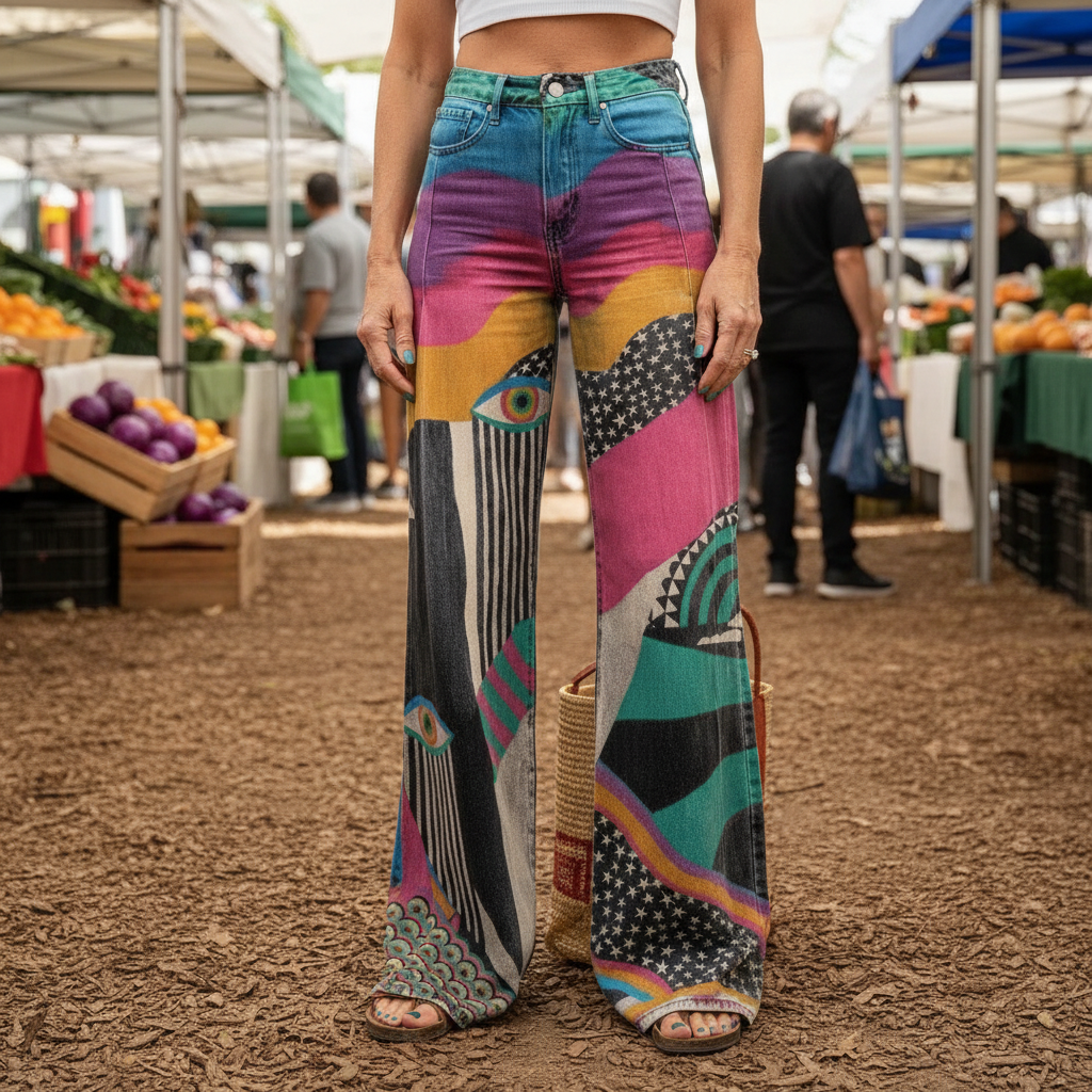 Emilia™- Boho Relaxed Fit Vintage Trousers