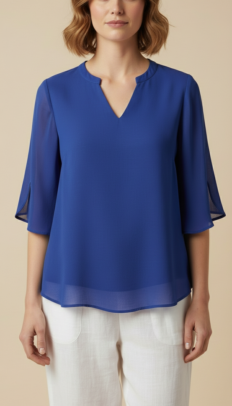 Celeste™ - Chic Layered Blouse