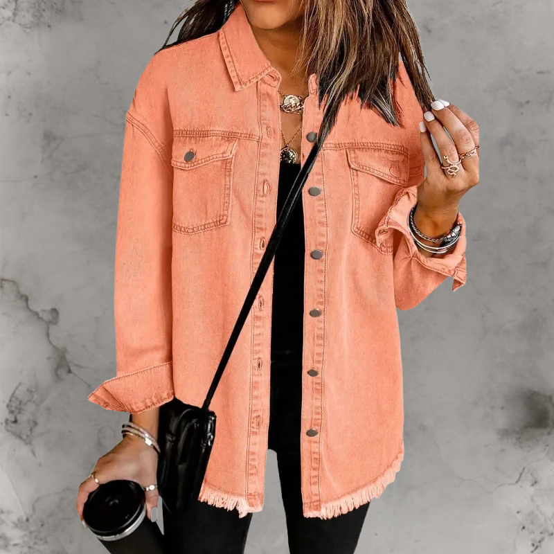Kian™ | Casual Denim Jas Met Knopen