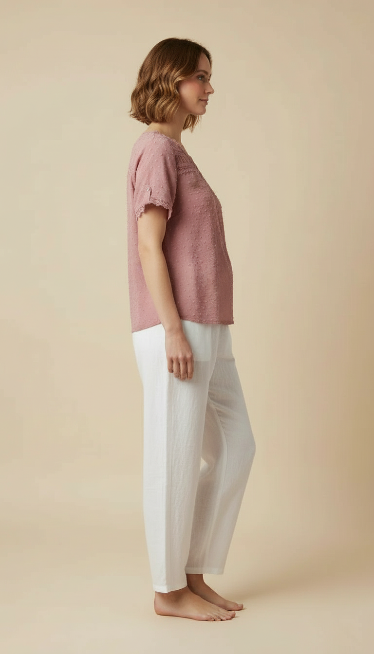 Vanya™ – Elegant V-neck Summer Top