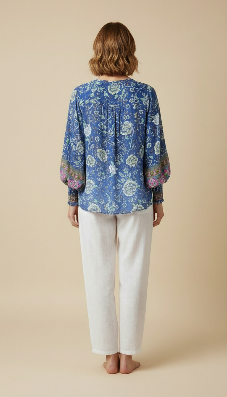 Elowen™ Bohemian Floral Blouse