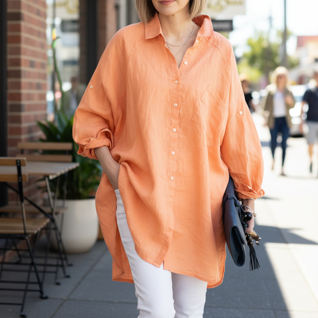 Wena™ Oversized Linen Shirt
