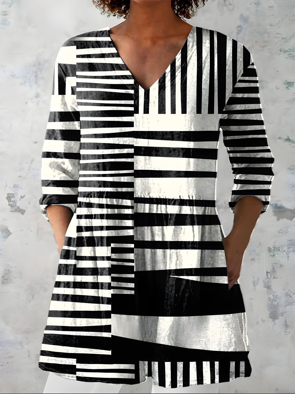 Odette | Long V-Neck Blouse