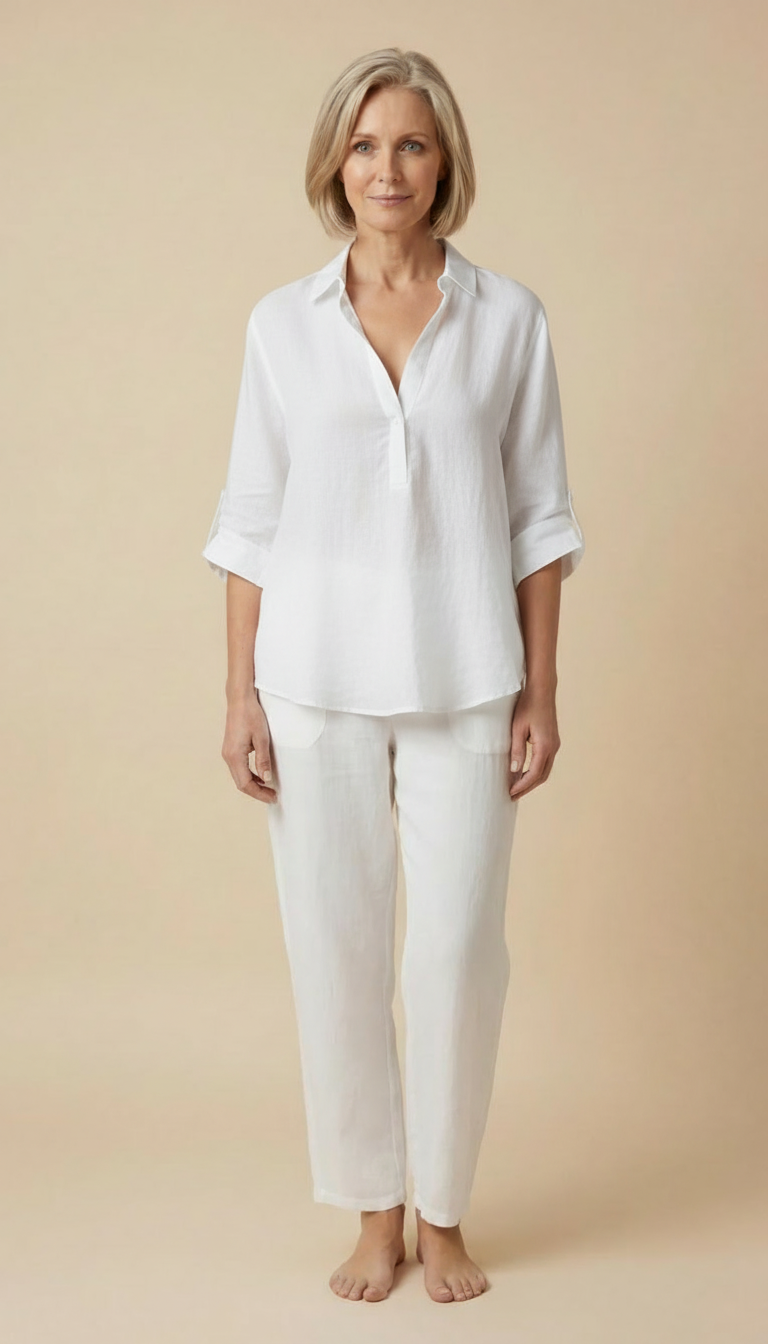 Effen™ - Relaxed Cotton Spring Blouse