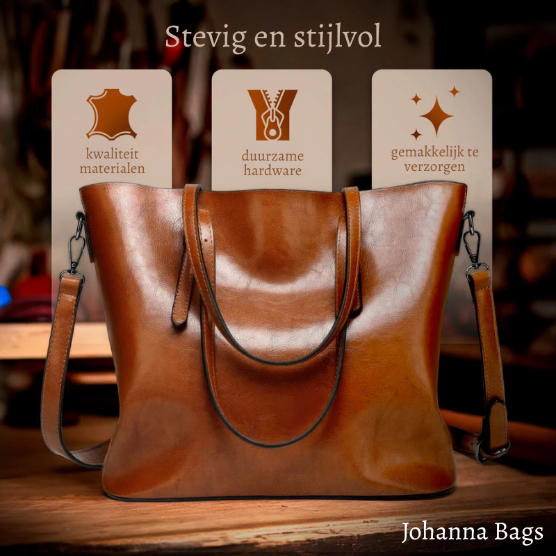 Nicole’s Favoriet | Vintage Schoudertas van Vegan Leer