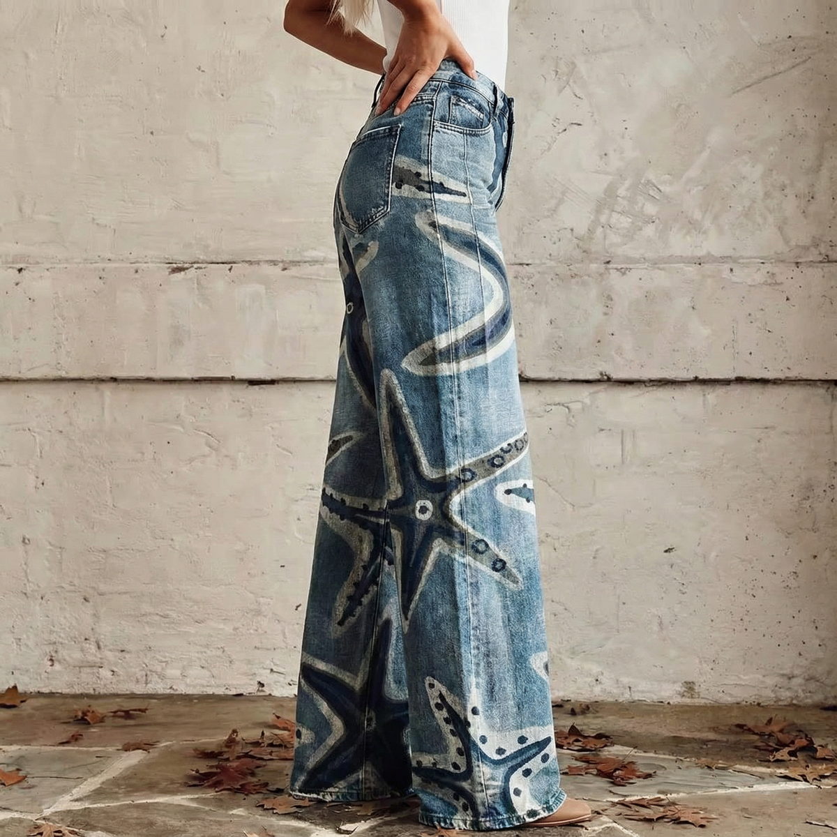Camilla™- Boho Starfish Design Trousers