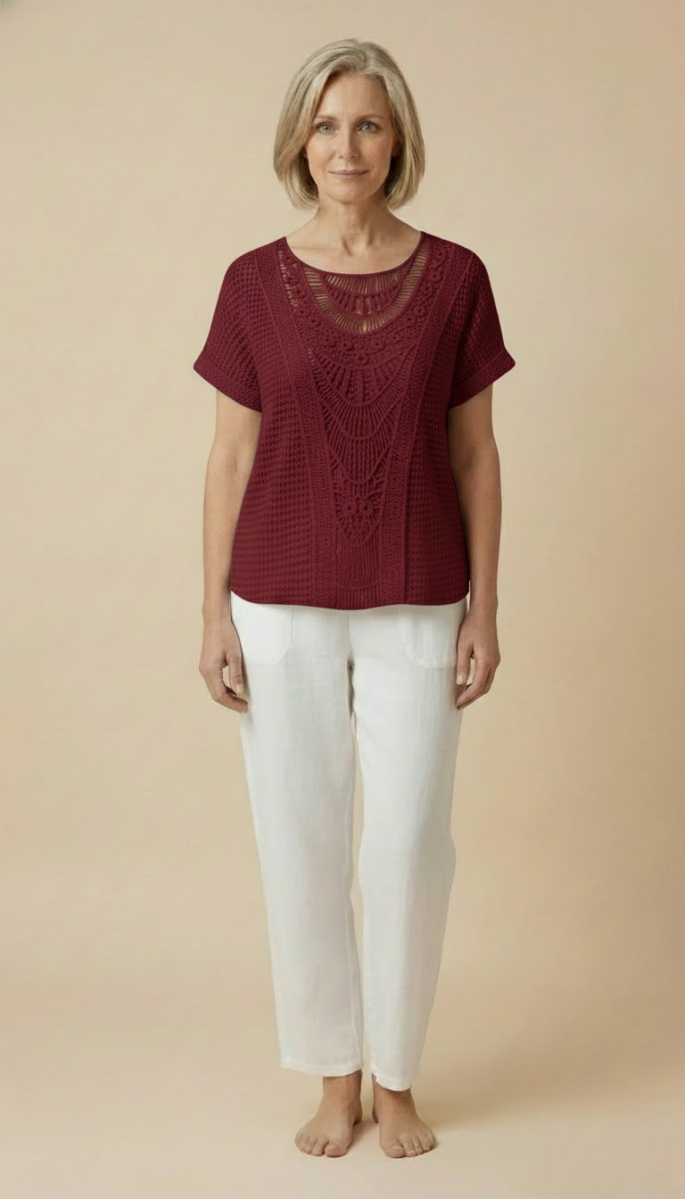 Karin™ - Elegant Ibiza-style Blouse