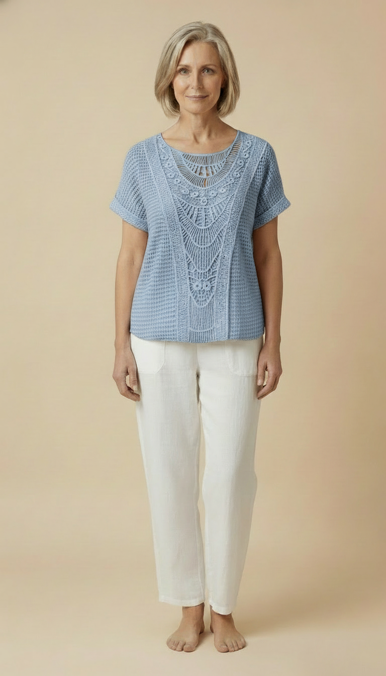 Karin™ - Elegant Ibiza-style Blouse