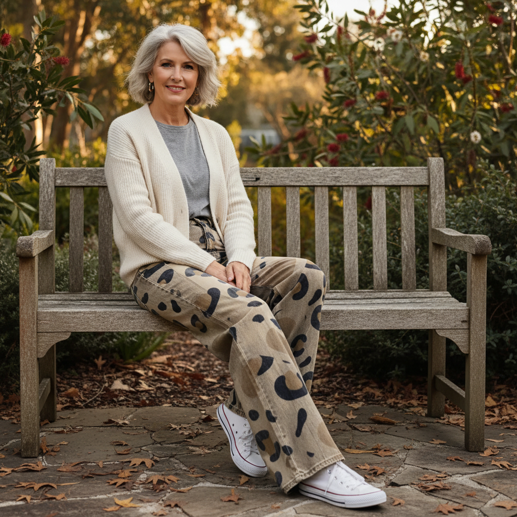 Lara™ - Boho Heart Print Trousers