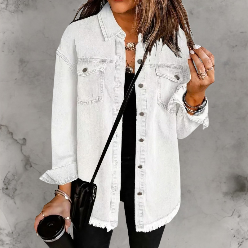 Kian™ | Casual Denim Jas Met Knopen