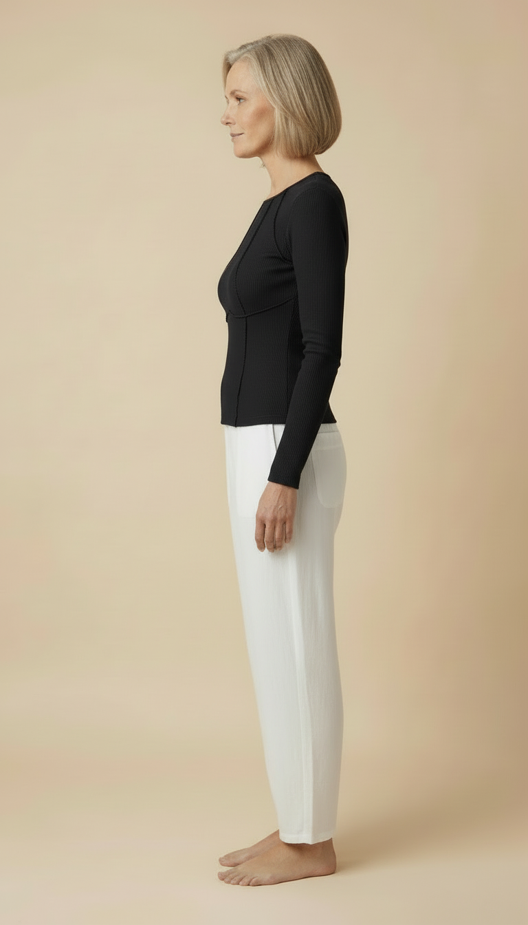 Alma™ – Long-sleeved Spring Top With Piping