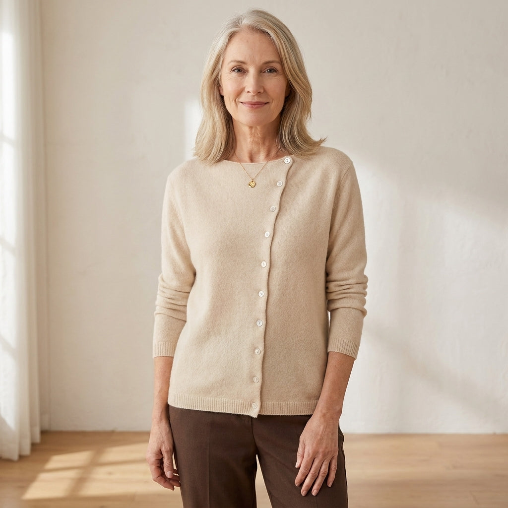 Rosa™ | Zacht vest met knoopsluiting