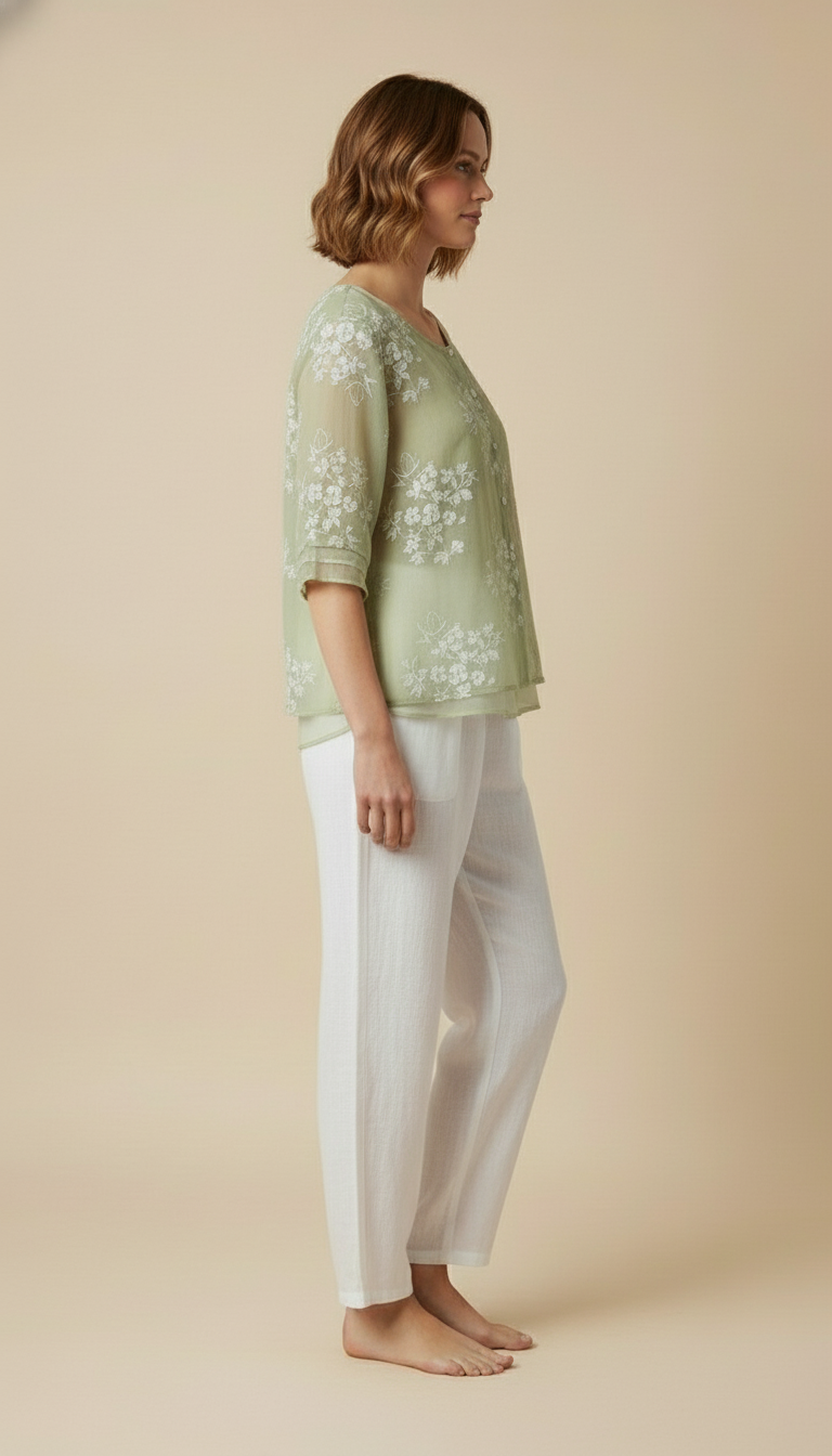 Lily™ - Floral Button-up Blouse