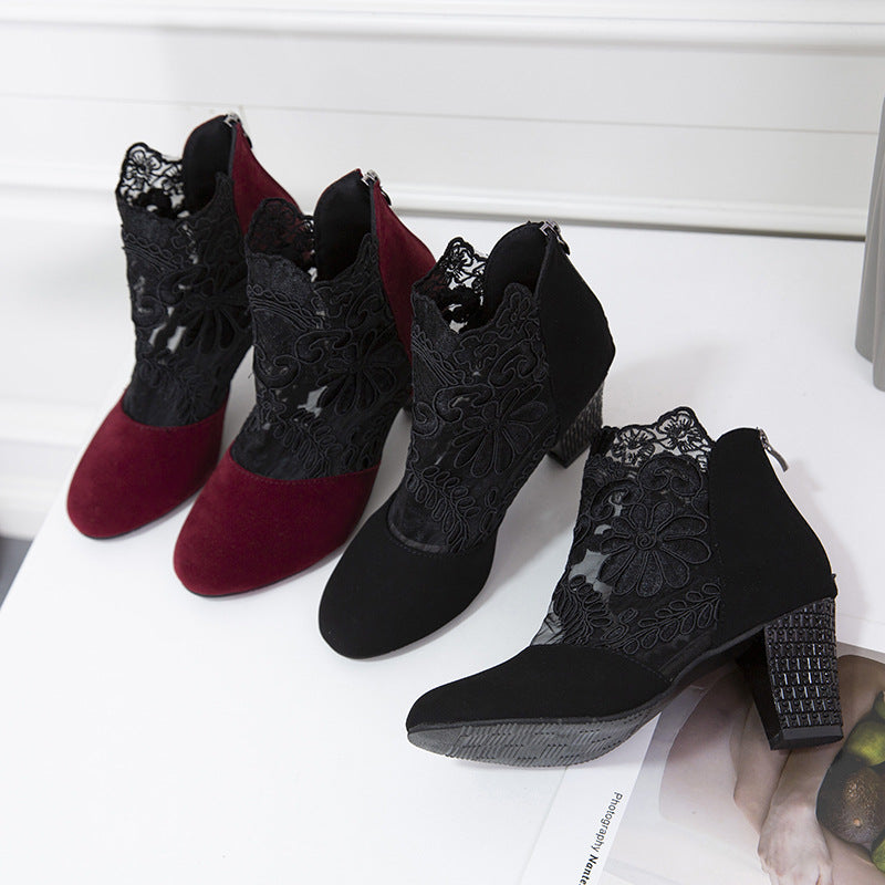 Marise | Trendy laarzen met kantdetails