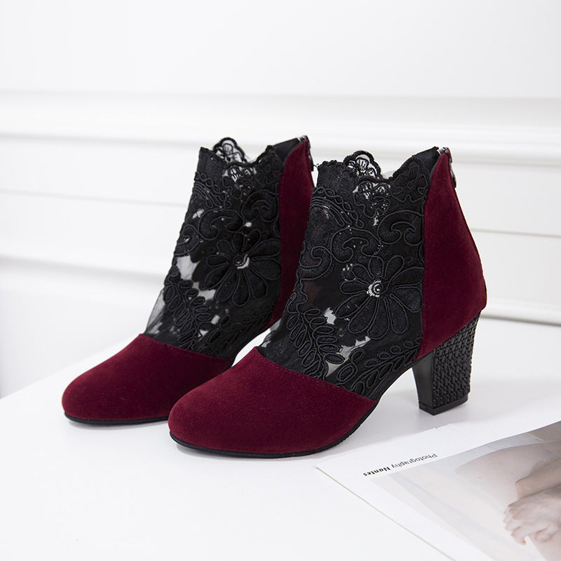Marise | Trendy laarzen met kantdetails