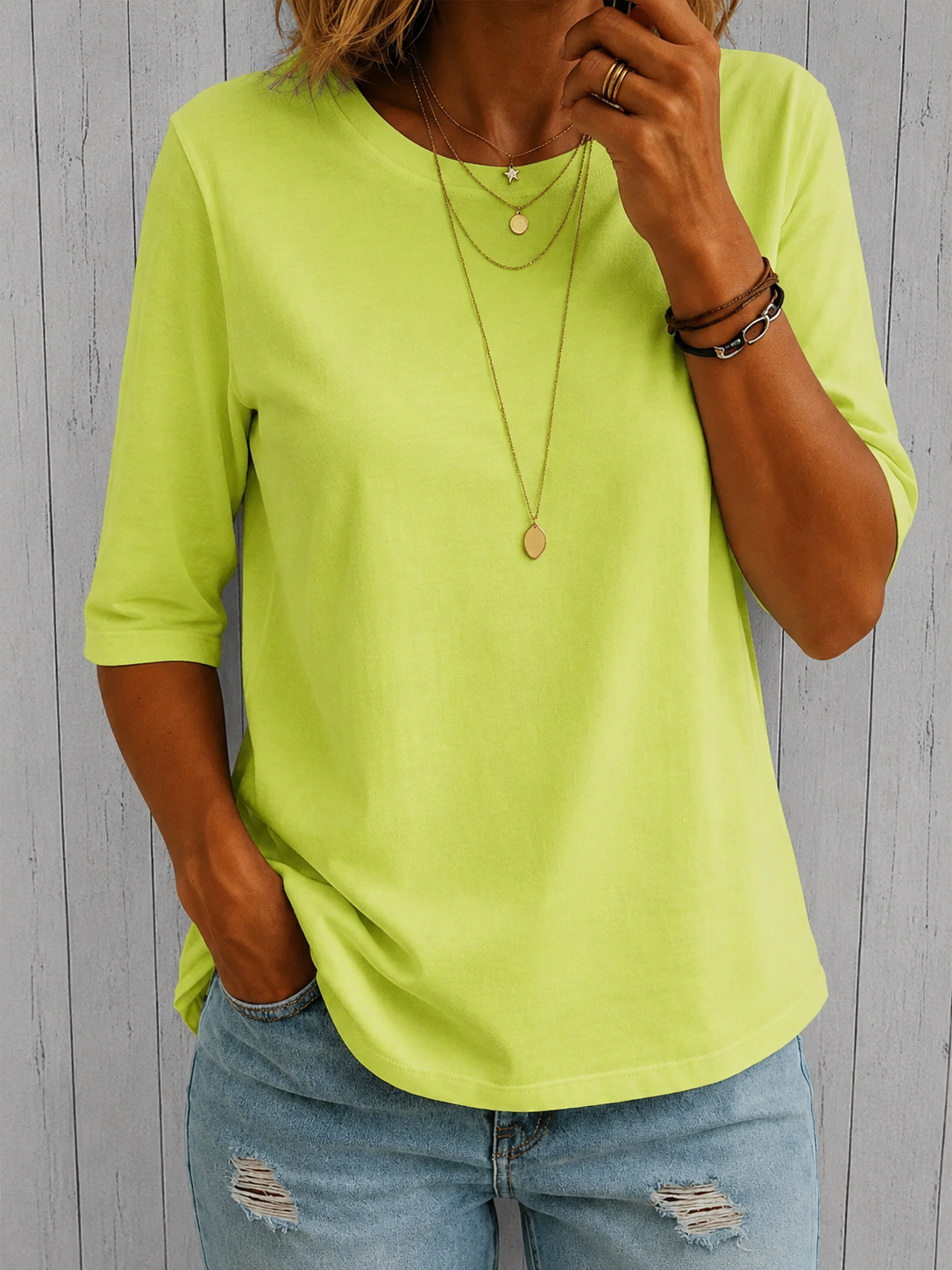 Maeve | Relaxed Everyday Half-Sleeve Tee