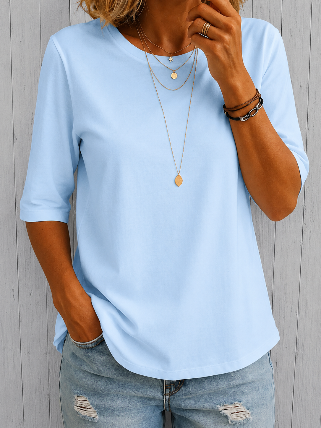 Maeve | Relaxed Everyday Half-Sleeve Tee