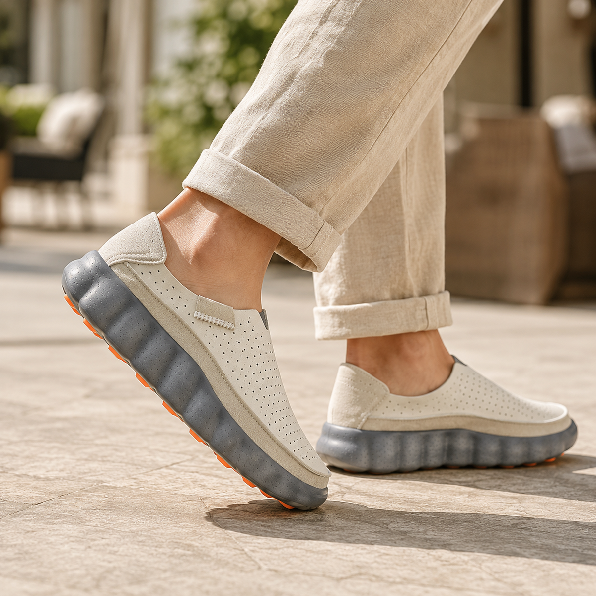 Fennaro | Perforated Pod Loafers