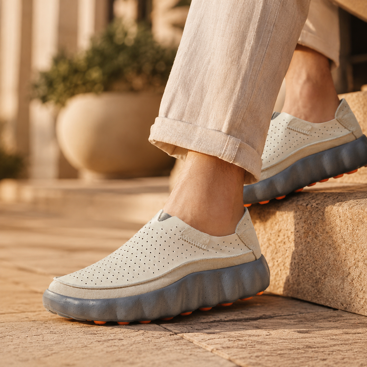 Fennaro | Perforated Pod Loafers