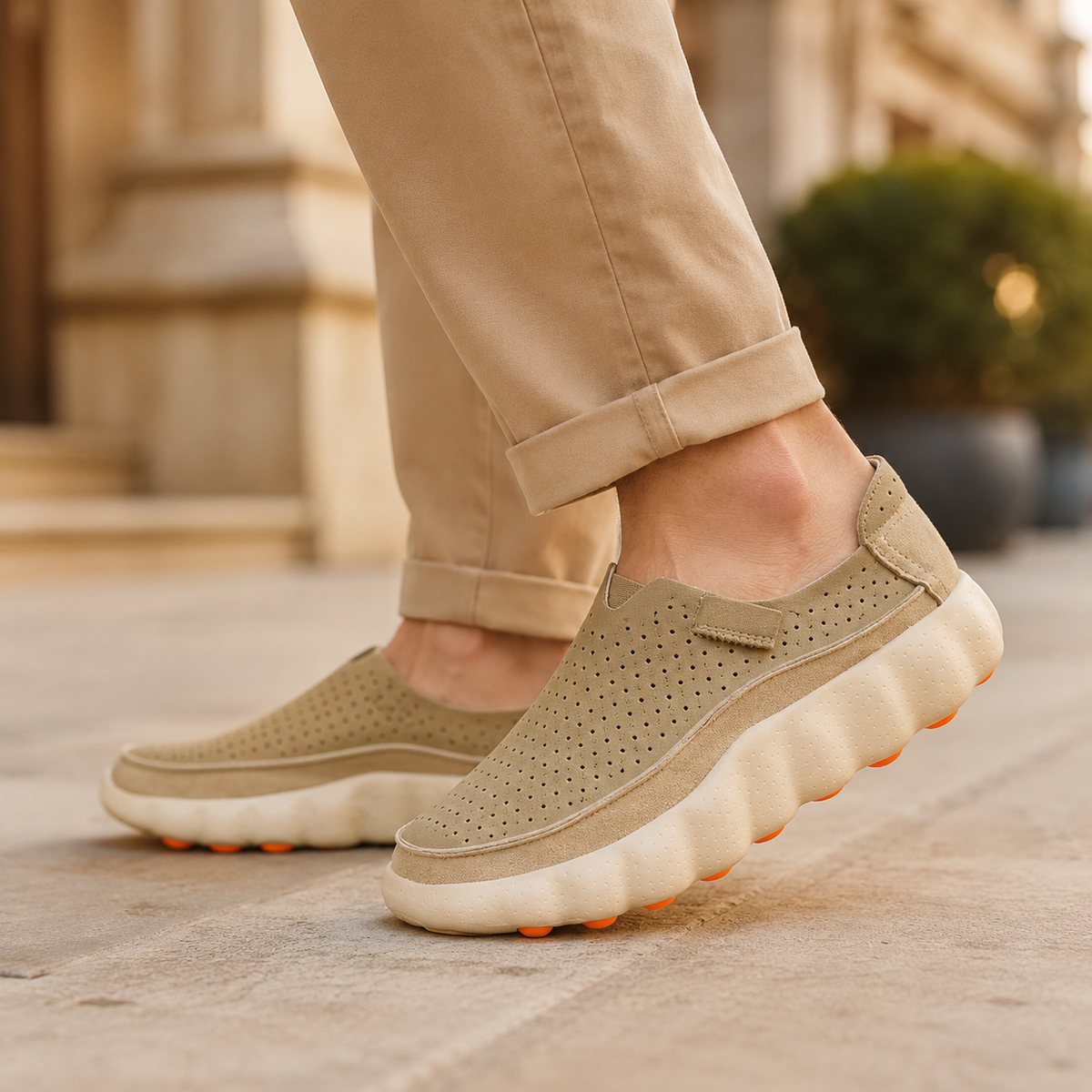 Fennaro | Perforated Pod Loafers