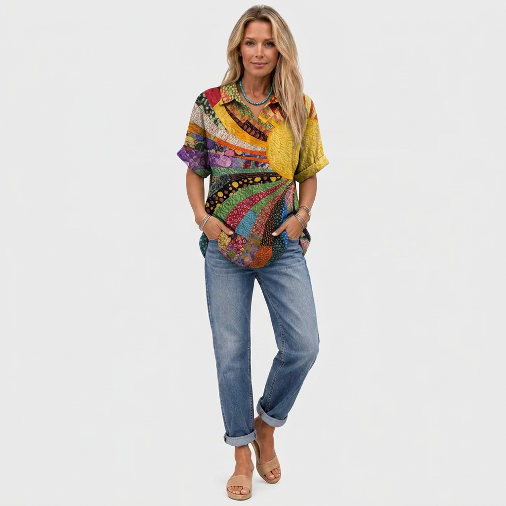 Willa | Printed Collared Shirt