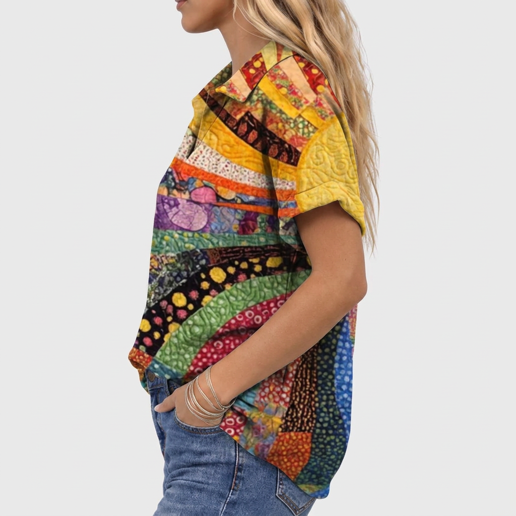 Willa | Printed Collared Shirt