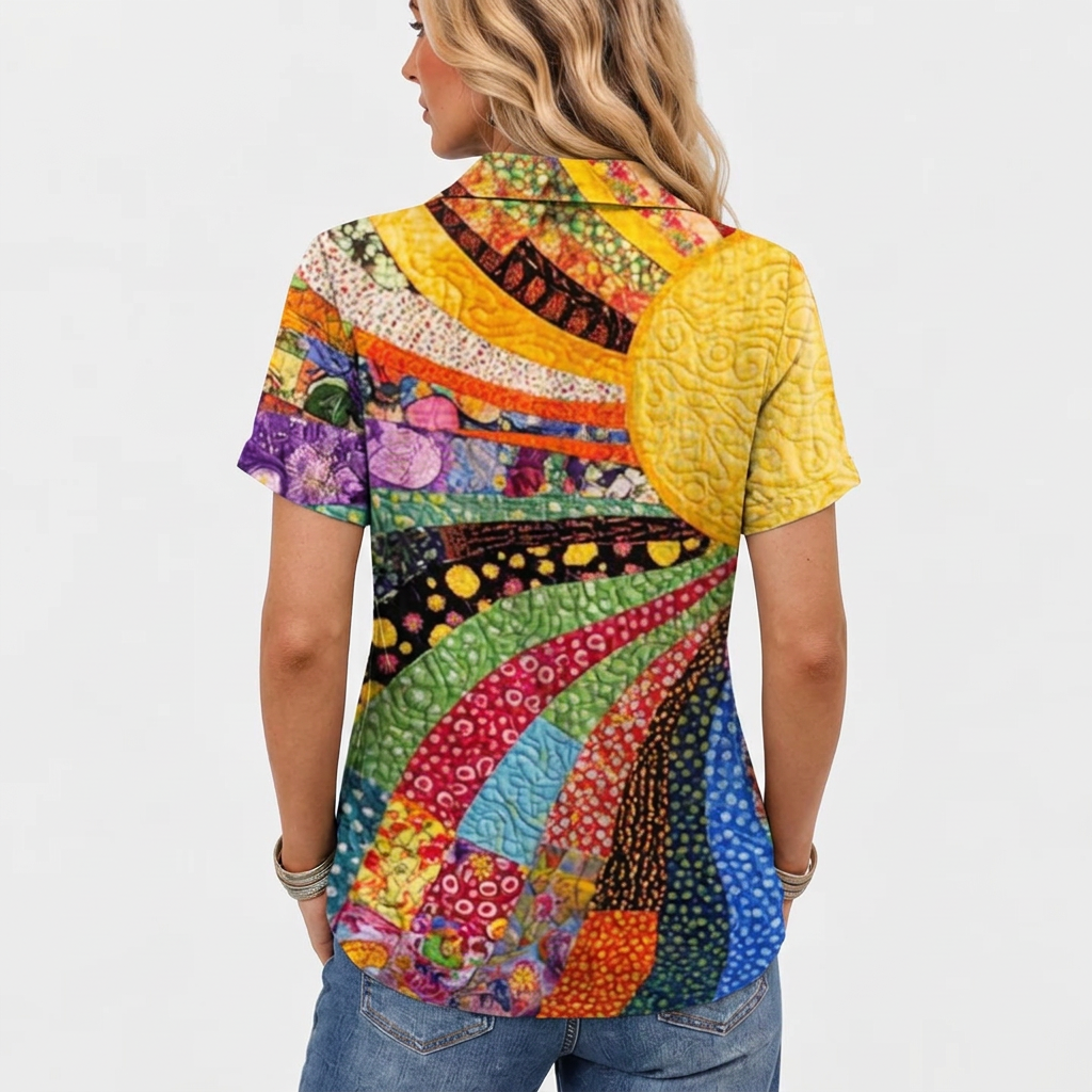 Willa | Printed Collared Shirt