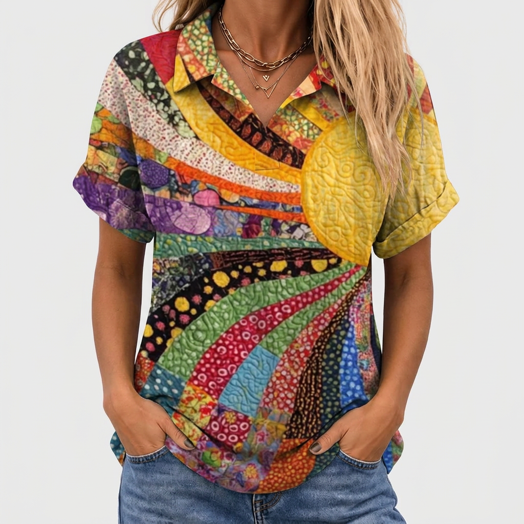 Willa | Printed Collared Shirt