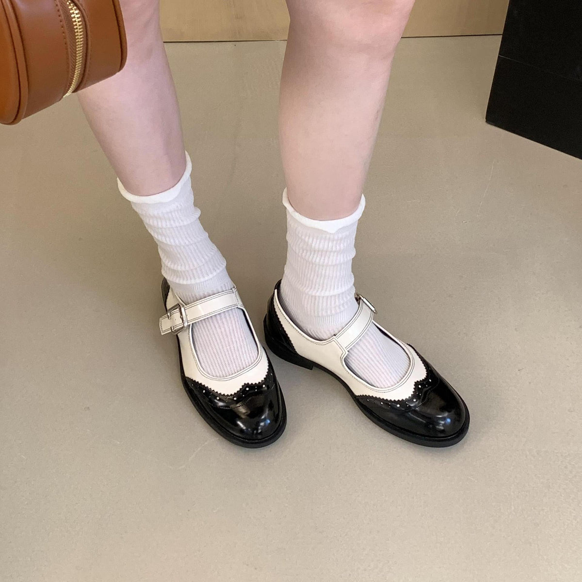 Annie | Mary Jane pumps met blokhak