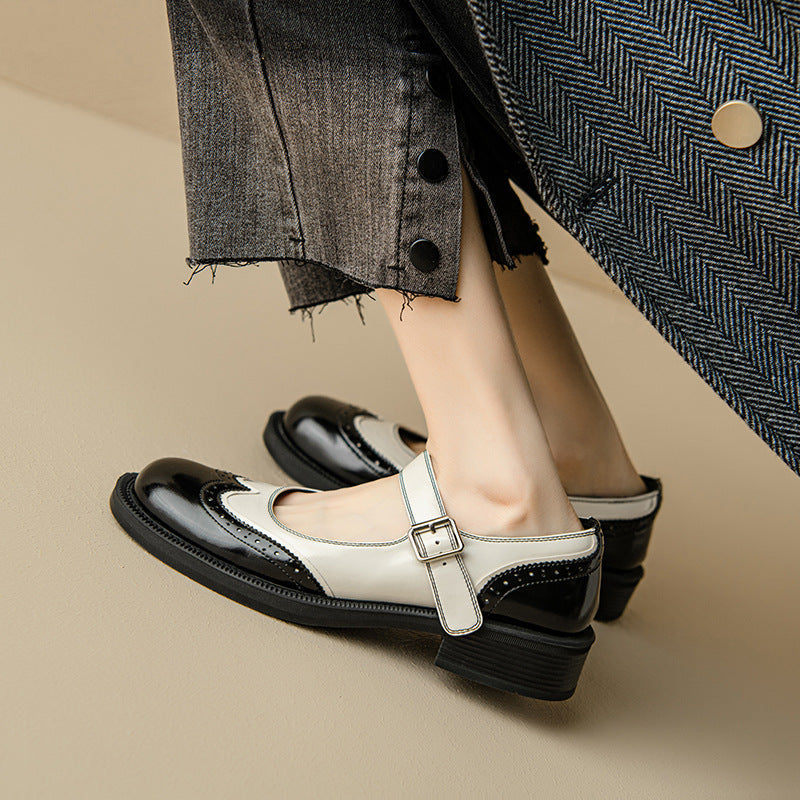 Annie | Mary Jane pumps met blokhak