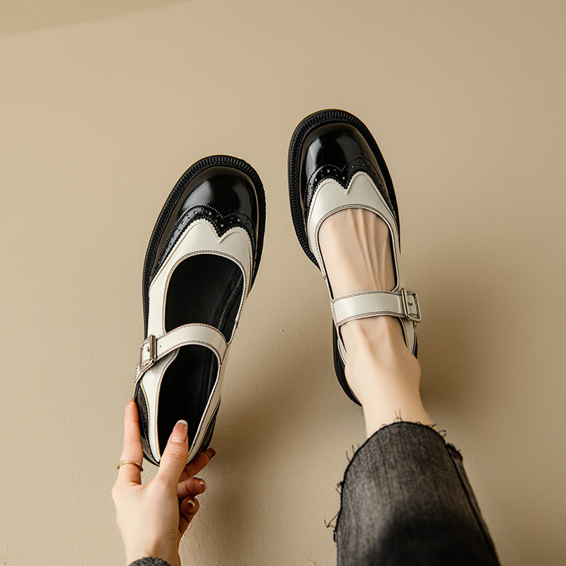 Annie | Mary Jane pumps met blokhak