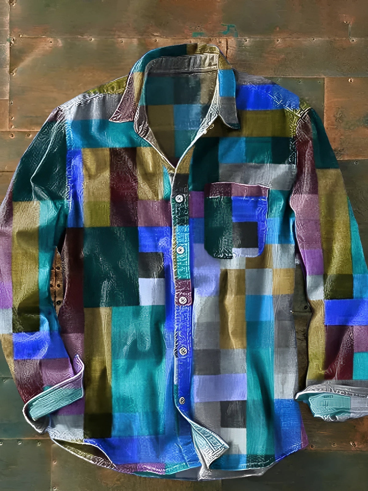 Eric | Patchwork overhemd