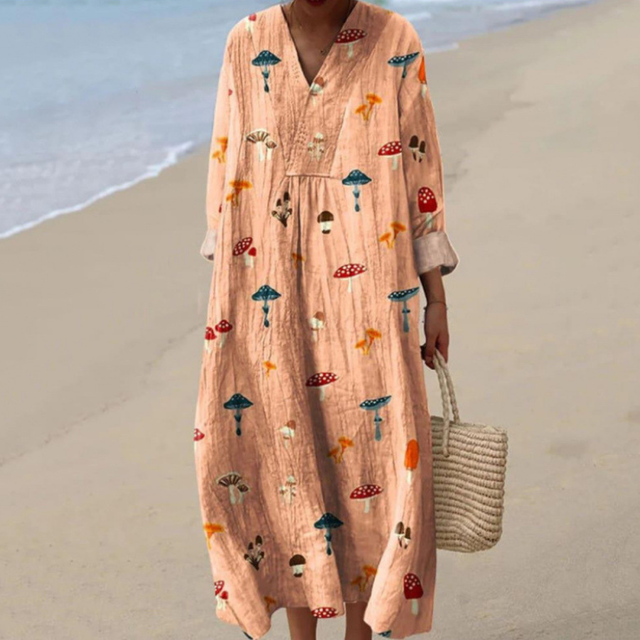 Miri™ | Mushroom Summer Dress