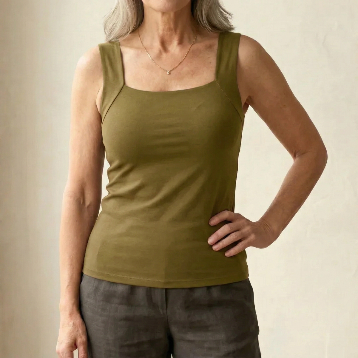 Roxy | Built-In Bra Comfort Tank Top