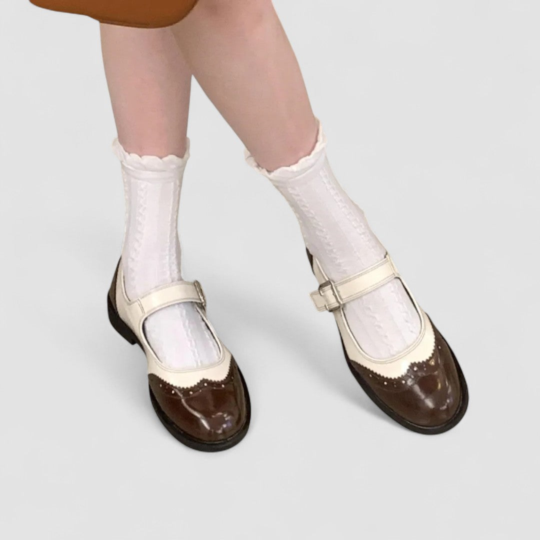 Annie | Mary Jane pumps met blokhak