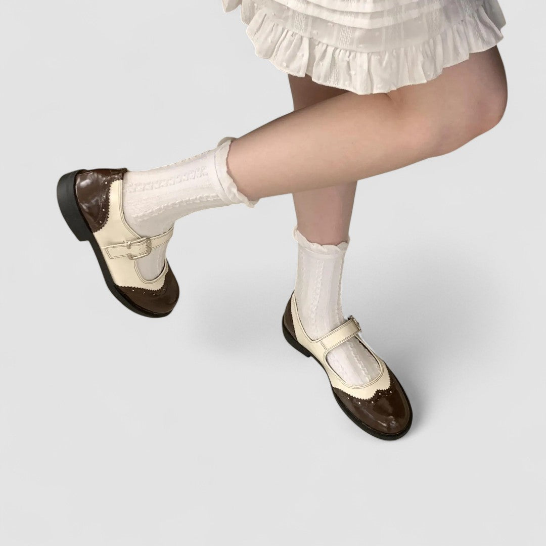 Annie | Mary Jane pumps met blokhak