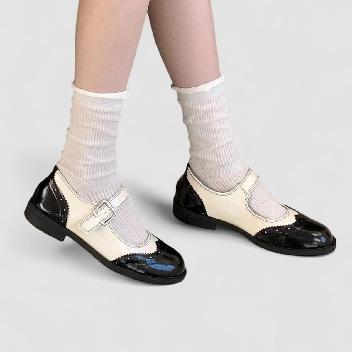 Annie | Mary Jane pumps met blokhak