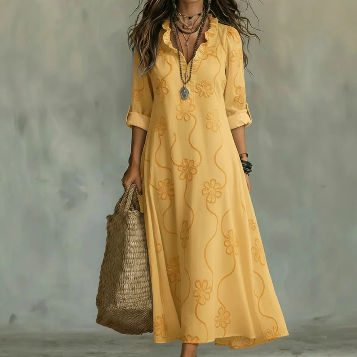 Sienna™ | Tummy-Skimming Floral Summer Dress