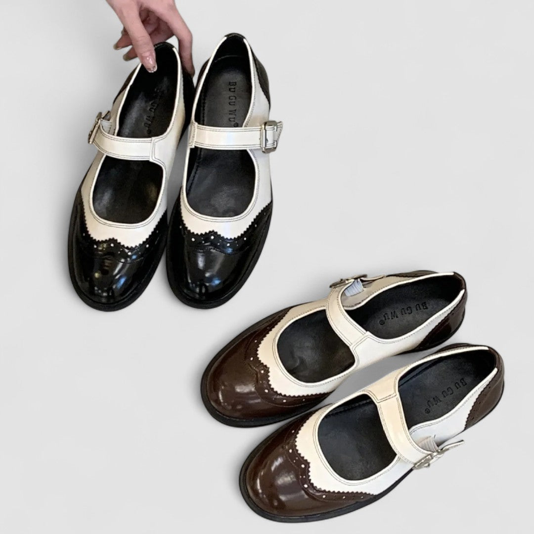 Annie | Mary Jane pumps met blokhak