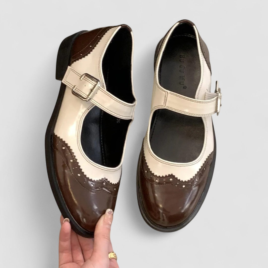 Annie | Mary Jane pumps met blokhak