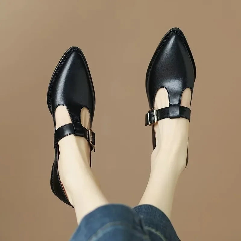 Lina | Mary Janes met puntige neus