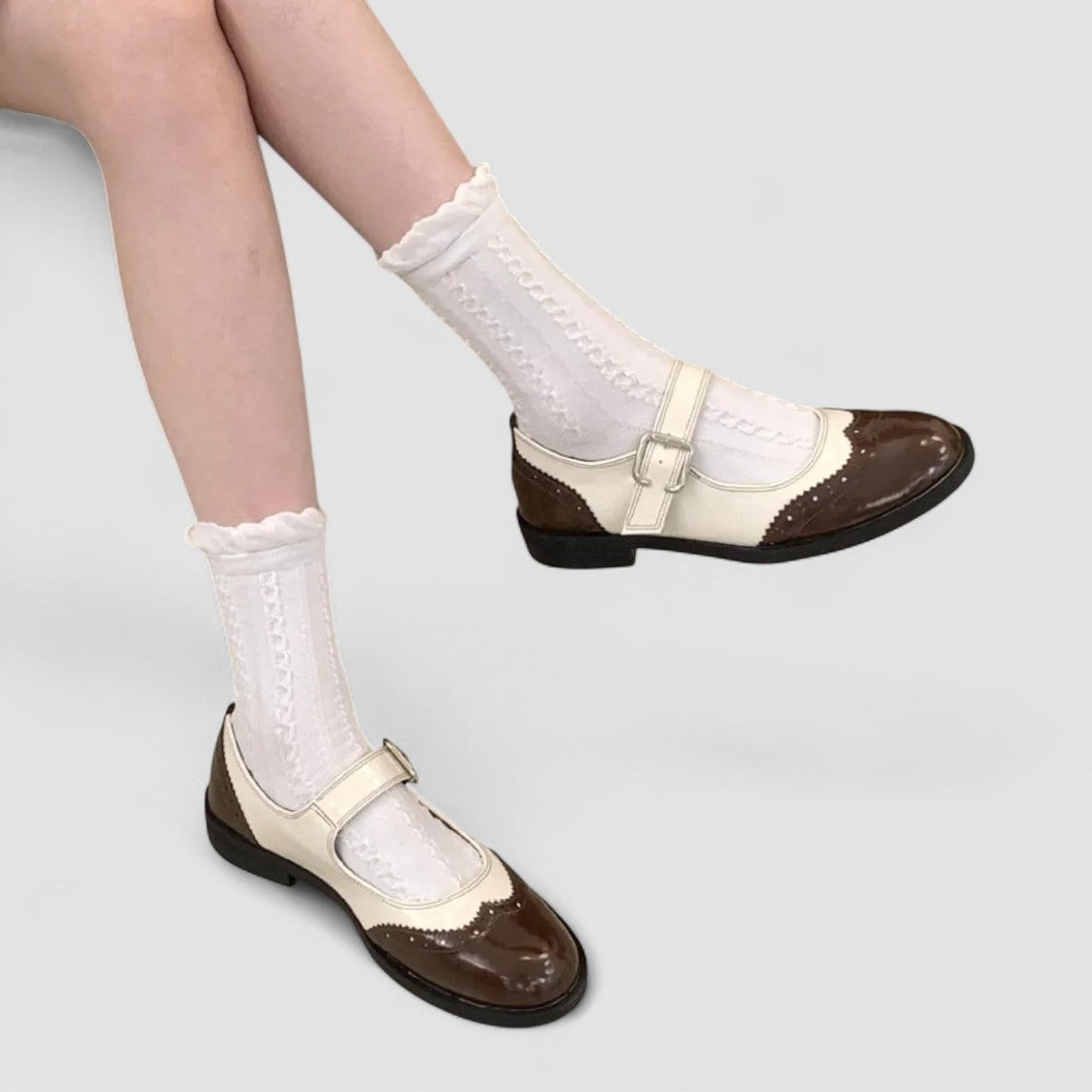 Annie | Mary Jane pumps met blokhak