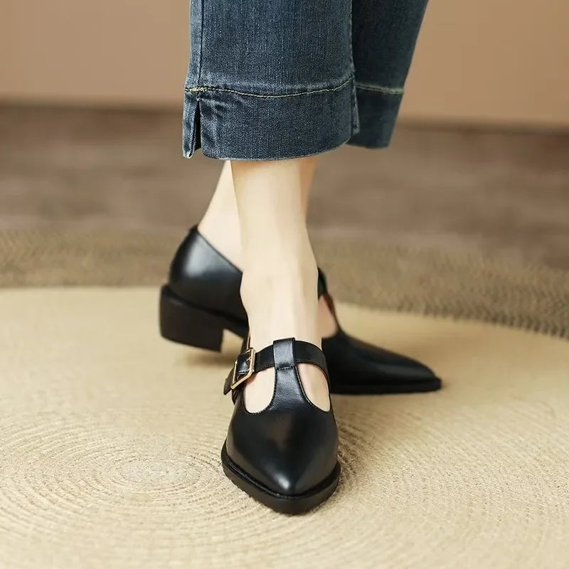 Lina | Mary Janes met puntige neus