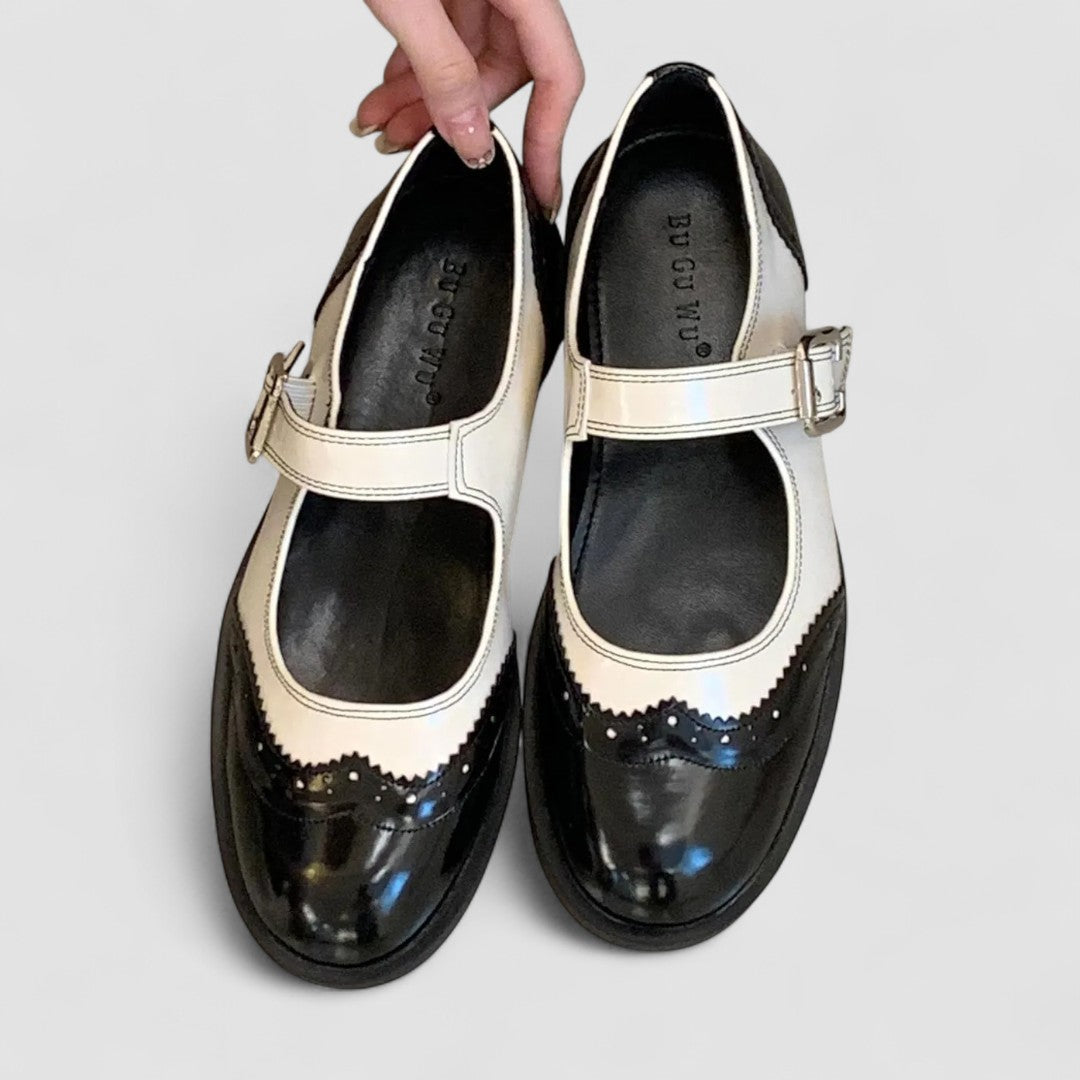 Annie | Mary Jane pumps met blokhak