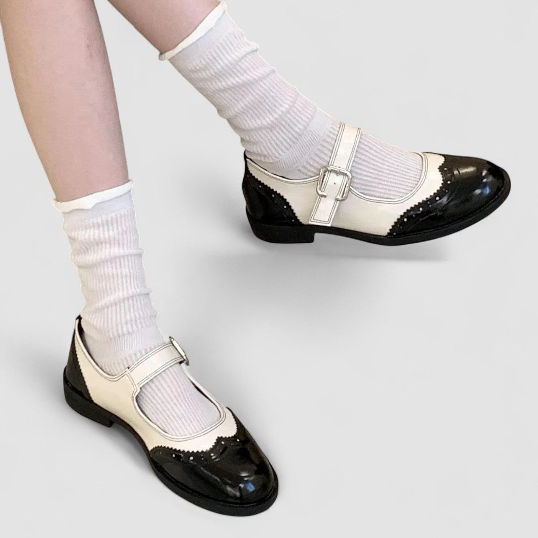 Annie | Mary Jane pumps met blokhak
