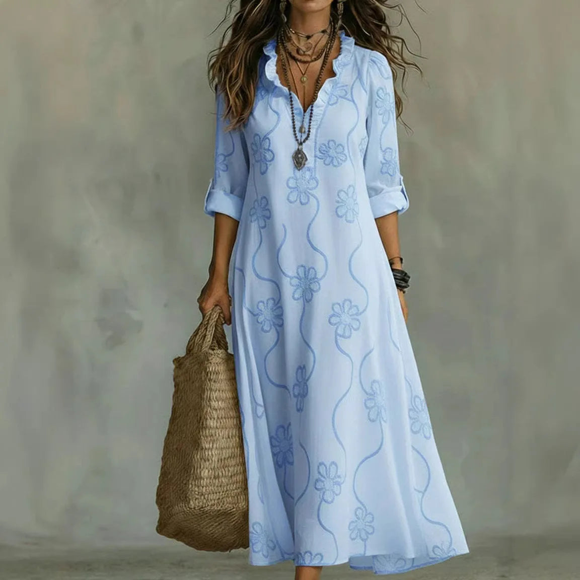 Sienna™ | Tummy-Skimming Floral Summer Dress