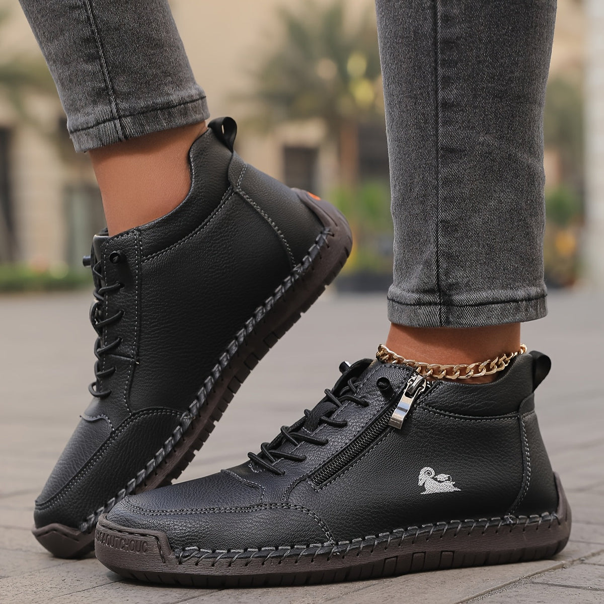 Nova – Comfortable Orthopaedic Trainers with Zip Closure