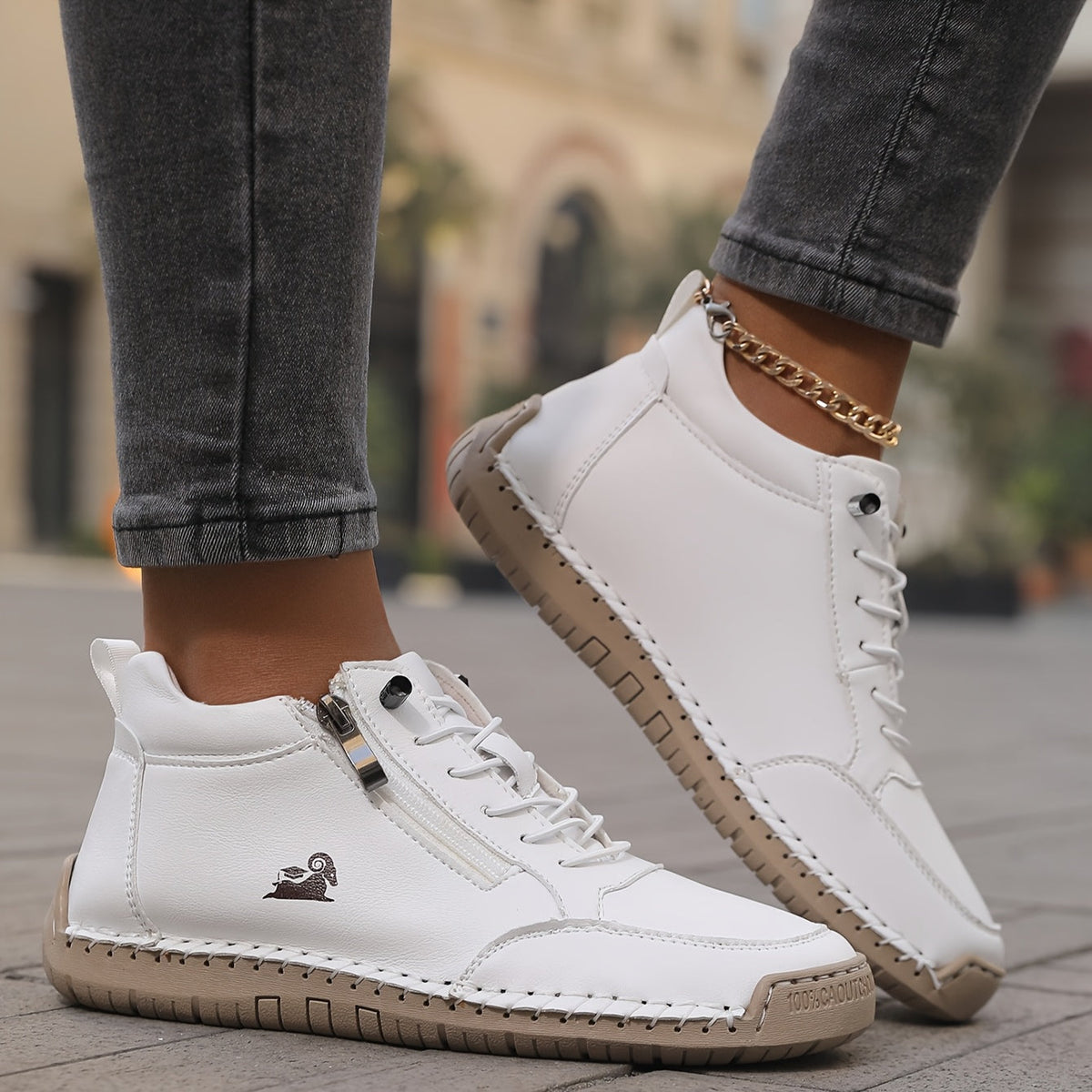 Nova – Comfortable Orthopaedic Trainers with Zip Closure