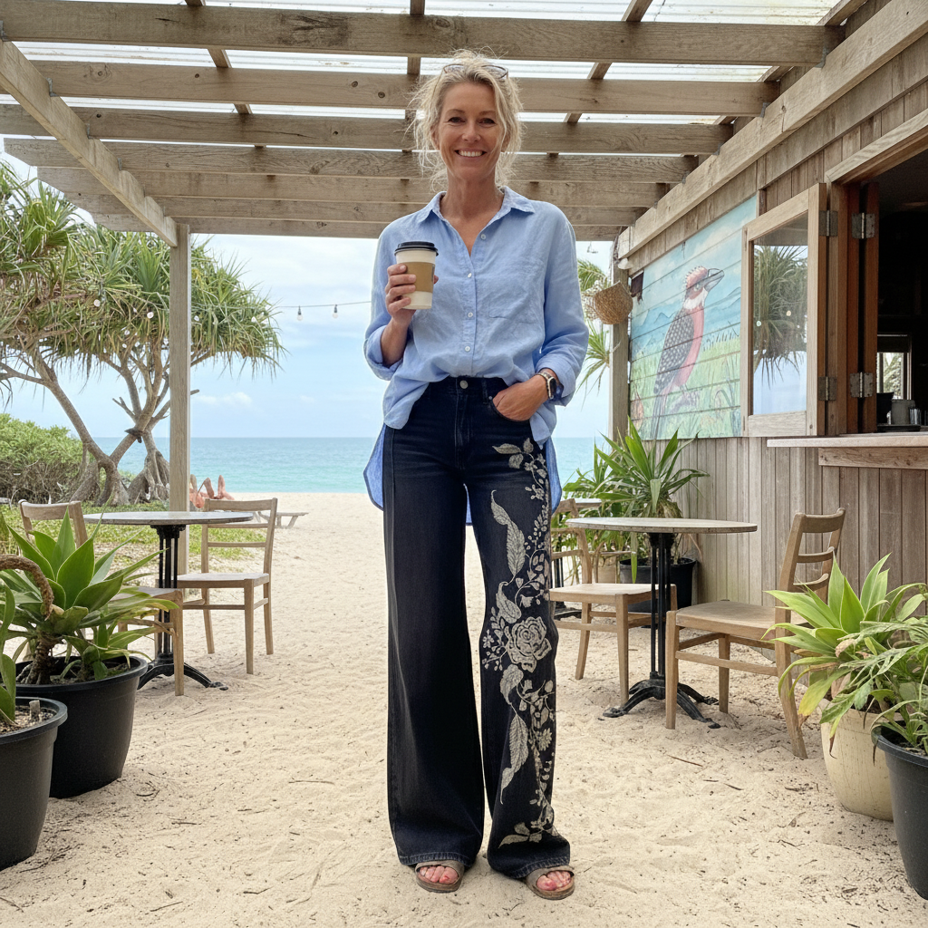 Rafaella™ - Boho Vintage Wide-Leg Trousers